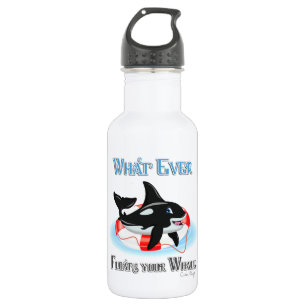 Was auch immer Ihren Wal schweben 2 Trinkflasche