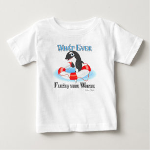 Was auch immer Ihren Wal schwimmt Baby T-shirt