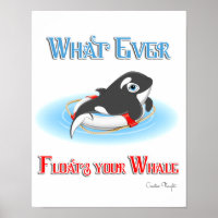 Was auch immer Ihren Wal schwimmt