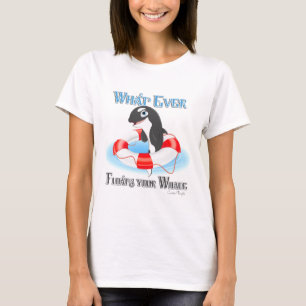 Was auch immer Ihren Wal schwimmt T-Shirt
