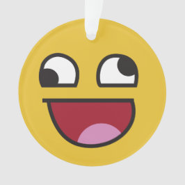 was auch immer. lachendes emoji ornament