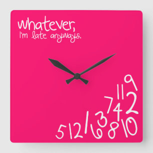 was auch immer quadratische wanduhr