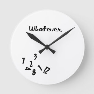 Was auch immer… runde wanduhr