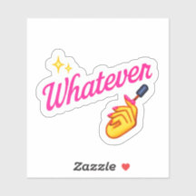 „Was auch immer“-Sticker –mit Nagel-Emoji-Einstell