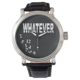 Was auch immer   weißes Schwarzes Armbanduhr