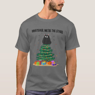 Was auch immer wir sind The Stars Funny Cat Weihna T-Shirt