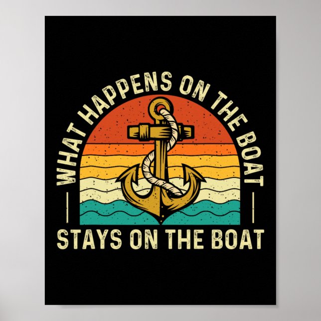 Was auf dem Boot Bleibe - Boot Poster (Vorne)