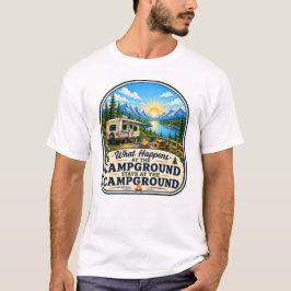 Was auf dem Campingplatz passiert T-Shirt