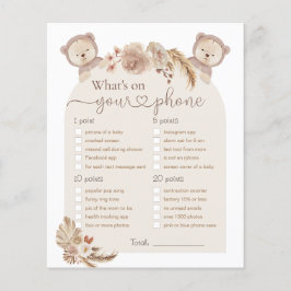 Was auf Ihrem Handy Twins Bear Baby Shower Game