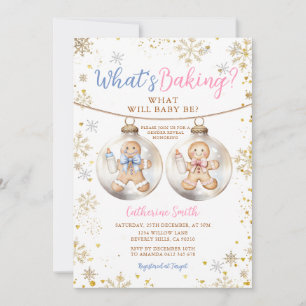 Was backt das Gingerbread-Ornament Geschlecht Reve Einladung