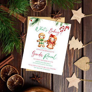Was backt Weihnachtsgeschlecht Einladung