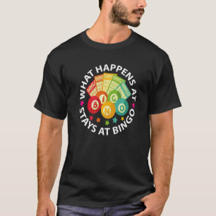 Was bei Bingo Bleibe bei Frauen im Bingo-Spaß T-Shirt