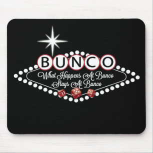 Was bei Bunco geschieht, bleibe an Bunco Spaß Mousepad