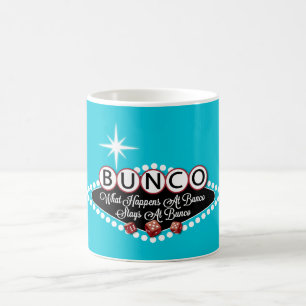 Was bei Bunco passiert, bleibt bei Bunco Kaffeetasse