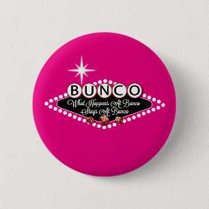 Was bei Bunco passiert, bleibt bei Bunco Spaß Button