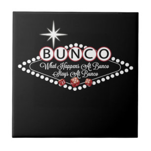 Was bei Bunco passiert, bleibt bei Bunco Spaß Fliese
