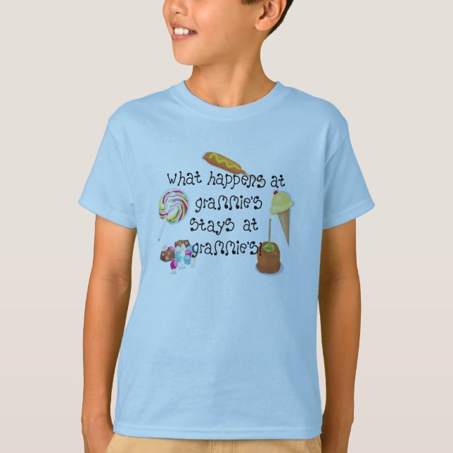 Was bei Grammies geschieht, BLEIBE bei Grammies T-Shirt (Vorderseite)