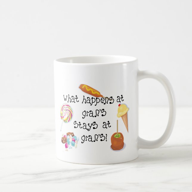 Was bei Grans geschieht, BLEIBE bei Grans! Kaffeetasse (Rechts)