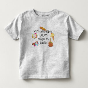 Was bei Nanis geschieht, BLEIBE bei Nanis! Kleinkind T-shirt