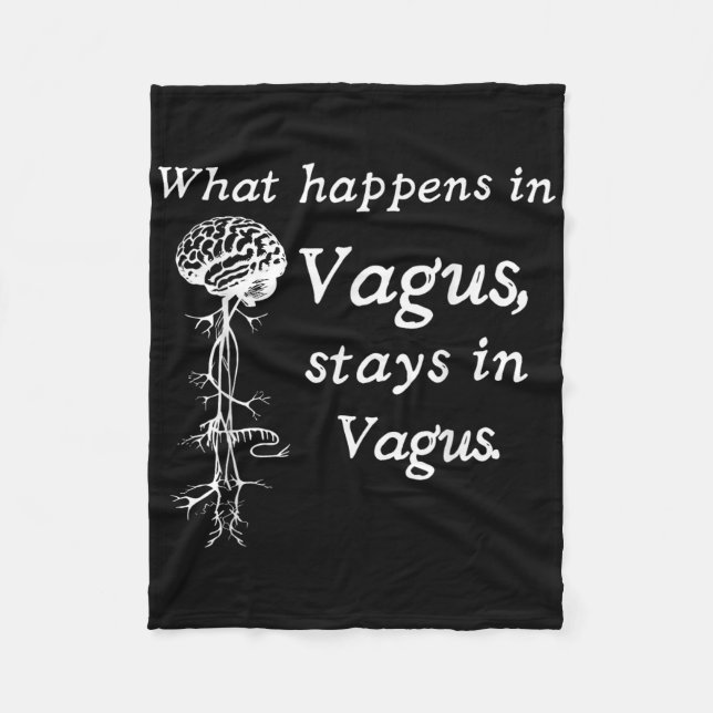 Was bei Vagus im Vagas Nervensystem Bleibe Fleecedecke (Vorderseite)