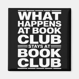 Was beim Buchclub passiert lustiger Leser  Magnet