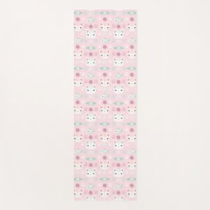 Was Cool ist, Kitty Cat in Pink und Minze Yogamatte