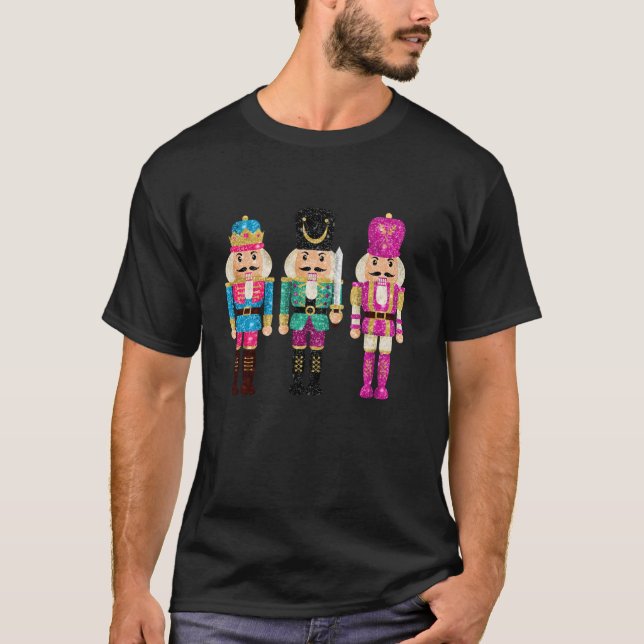 Was Crackin Nutcracker Weihnachts Weihnachts-Famil T-Shirt (Vorderseite)