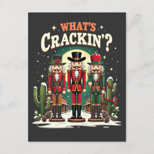 Was Cracking Nutcracker Cactus Christmas Funny ist Postkarte