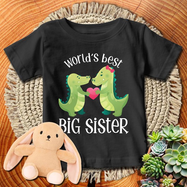 Was CROCK World's Best Big Sister Baby T-shirt (Von Creator hochgeladen)