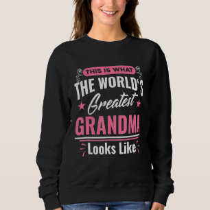 Was das größte Oma der Welt aussieht wie Mütter D Sweatshirt