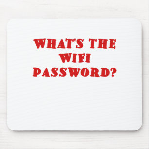 Was das Wifi Passwort ist Mousepad