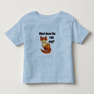 Was den Fox tut, Kleidung und Geschenke zu sagen Kleinkind T-shirt
