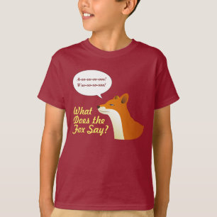 Was den Fox tut, lustigen T - Shirt zu sagen