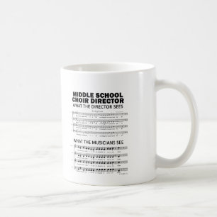 Was der Chor der Mittelschule sieht Kaffeetasse