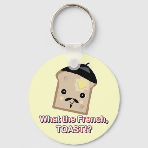 was der französische Toast Schlüsselanhänger