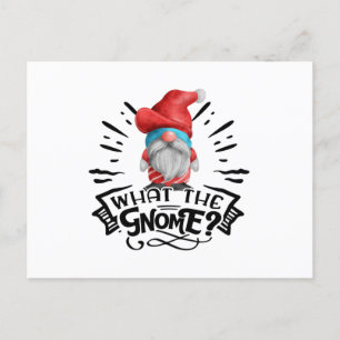 Was der Gnome Funny Christmas Puff Postkarte
