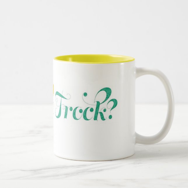 "Was der Kittel?" Kaffee-Tasse Zweifarbige Tasse (Rechts)