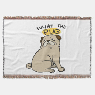 Was der Mops Niedliche Fett-Mops Decke