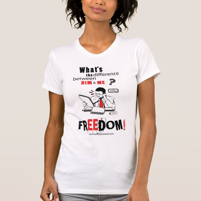 Was der Unterschied ist T-Shirt (Vorderseite)