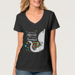 Was dich anders macht Elefant Mutter Kind Autismus T-Shirt