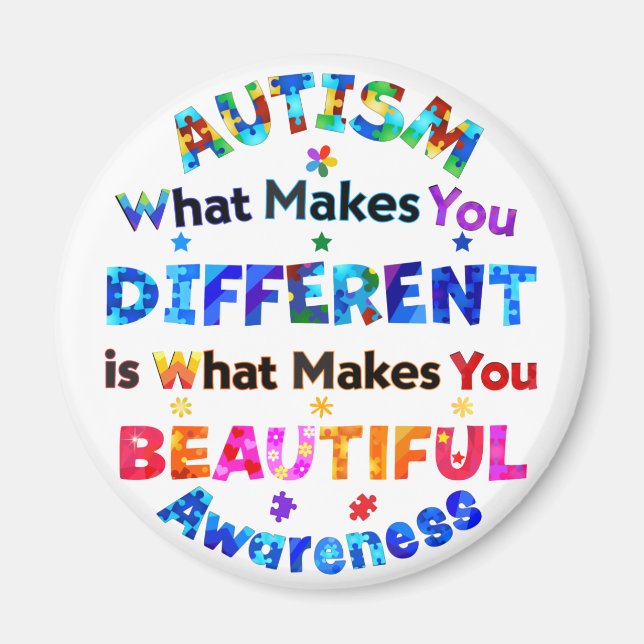 Was dich unterscheidet, ist wunderbar magnet (Vorne)