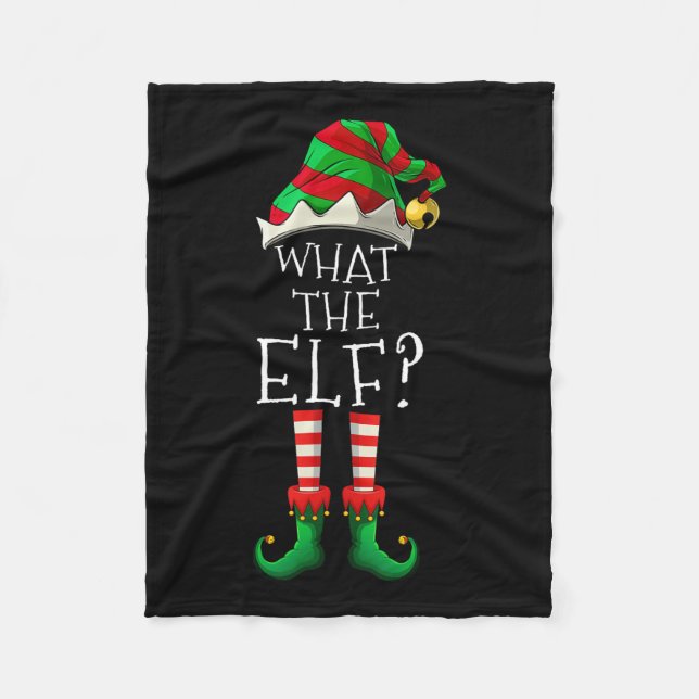 Was die Elf Weihnachts-Familie Matching Group Spaß Fleecedecke (Vorderseite)