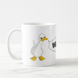 WAS DIE ENTE?! Kaffee-Tasse Kaffeetasse