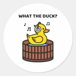 Was die Ente um den Aufkleber dreht