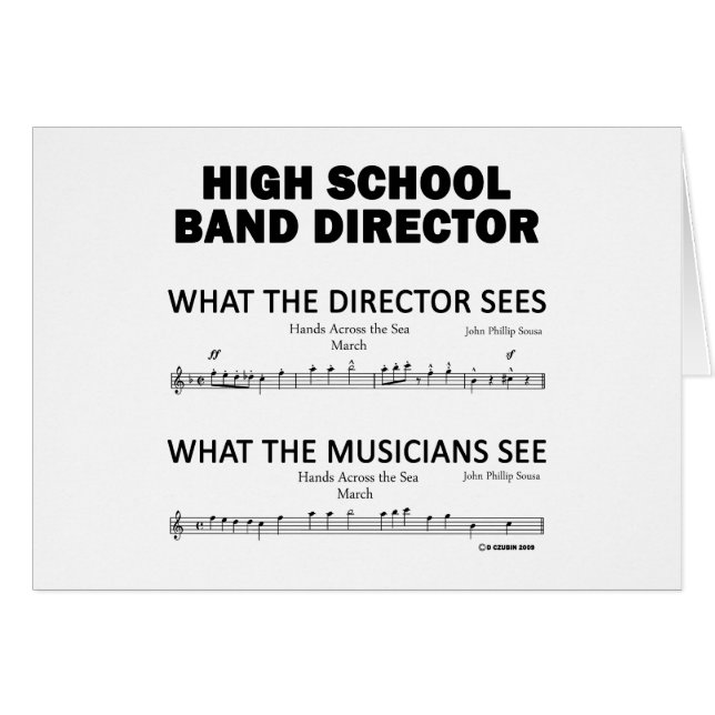 Was die High School Band sieht (Vorderseite (Horizontal))