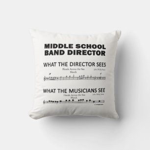 Was die Middle School Band sieht Kissen