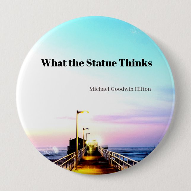 Was die Statue denkt Button (Vorderseite)