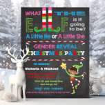 Was die Weihnachtsdusche von Elf zeigt Einladung<br><div class="desc">Was der Elf ist, wird das Baby Reveal Shower Einladungen. Auf einem dunklen Chalkboard-Hintergrund präsentiert sich eine fröhlich schwarze afrikanische Elfe, Elfenbeine, Bonbons und bunte Schriftart. Ideal für einen Weihnachtsgender mit Baby-Dusche! Alle Formulierungen können unter dem Zuckerrohr geändert werden. Weitere Änderungen finden Sie unter Anpassen dieser Vorlage. Am unteren Rand...</div>