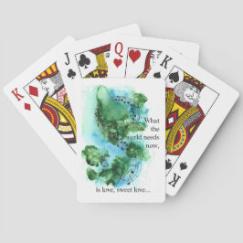 Was die Welt jetzt braucht, ist Liebe süße Liebe.. Spielkarten