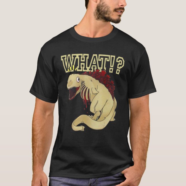 Was Dinosaurier entwerfen farbenfrohe Niedliche Sa T-Shirt (Vorderseite)
